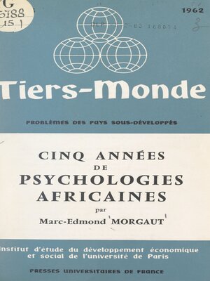 cover image of Cinq années de psychologies africaines